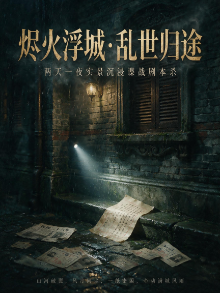 烬火浮城剧本杀封面海报