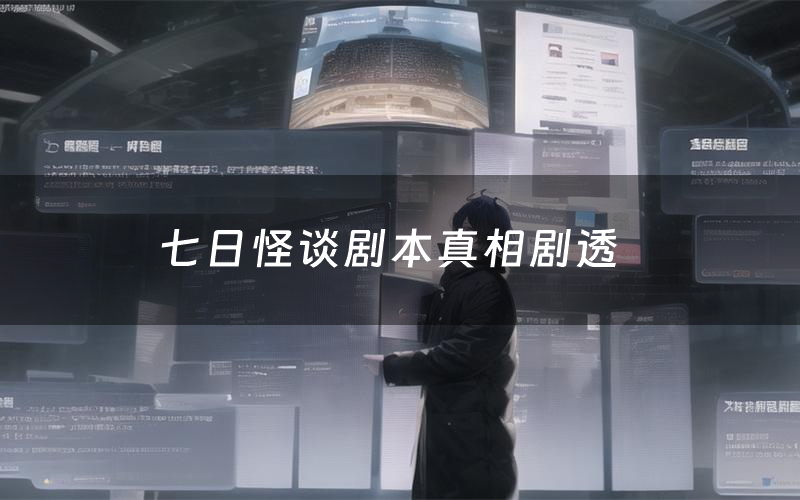 七日怪谈剧本真相剧透(七日怪谈剧本杀故事复盘)