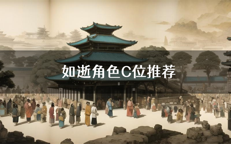 如逝角色C位推荐(如逝剧本杀真相剧透)