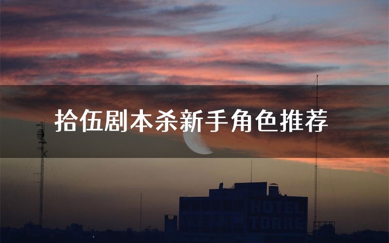 拾伍剧本杀新手角色推荐(拾伍凶手位是谁)