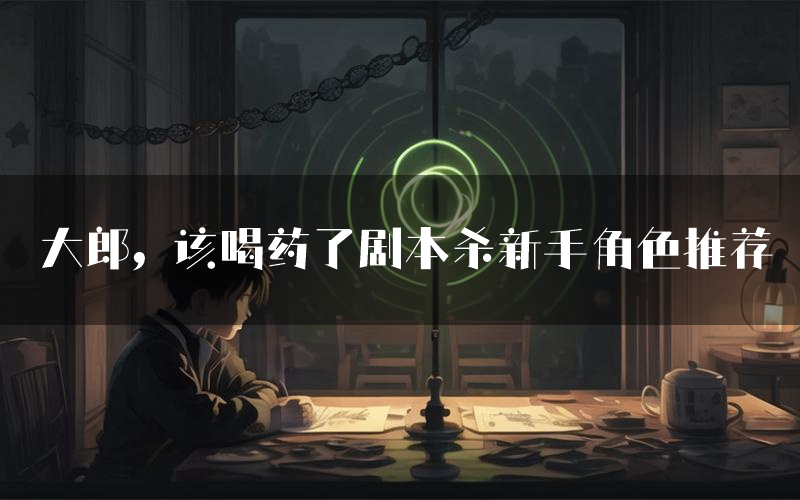 大郎，该喝药了剧本杀新手角色推荐（大郎，该喝药了凶手位是谁）