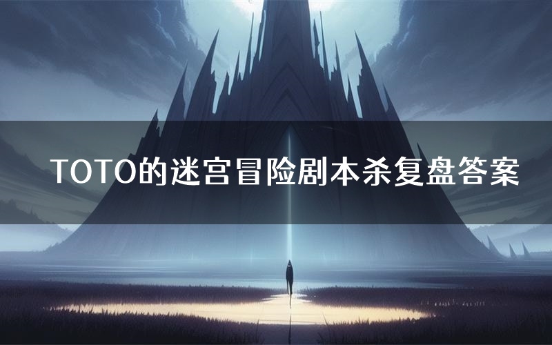 TOTO的迷宫冒险剧本杀复盘答案(TOTO的迷宫冒险推理探案体验)