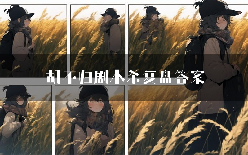 胡不归剧本杀复盘答案(胡不归推理探案体验)