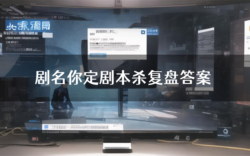 剧名你定剧本杀复盘答案(剧名你定推理探案体验)