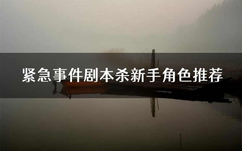紧急事件剧本杀新手角色推荐(紧急事件凶手位是谁)