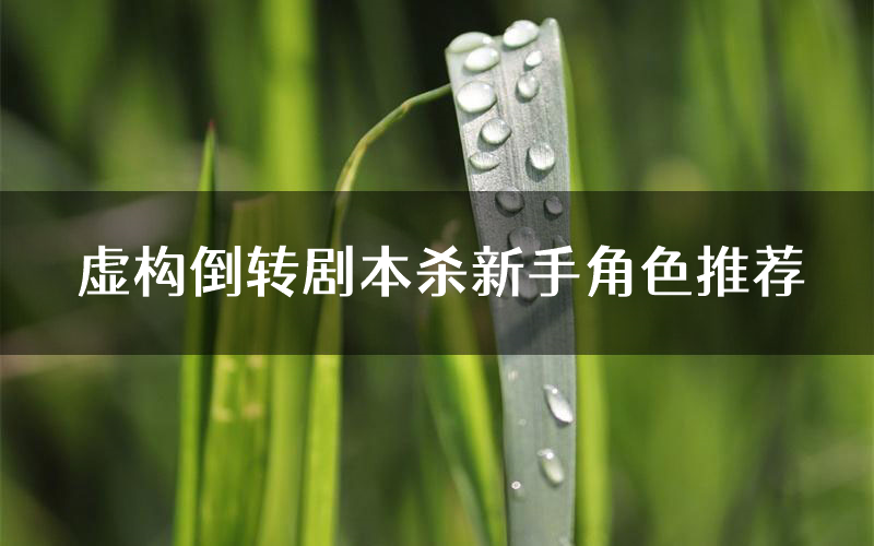 虚构倒转剧本杀新手角色推荐(虚构倒转凶手位是谁)