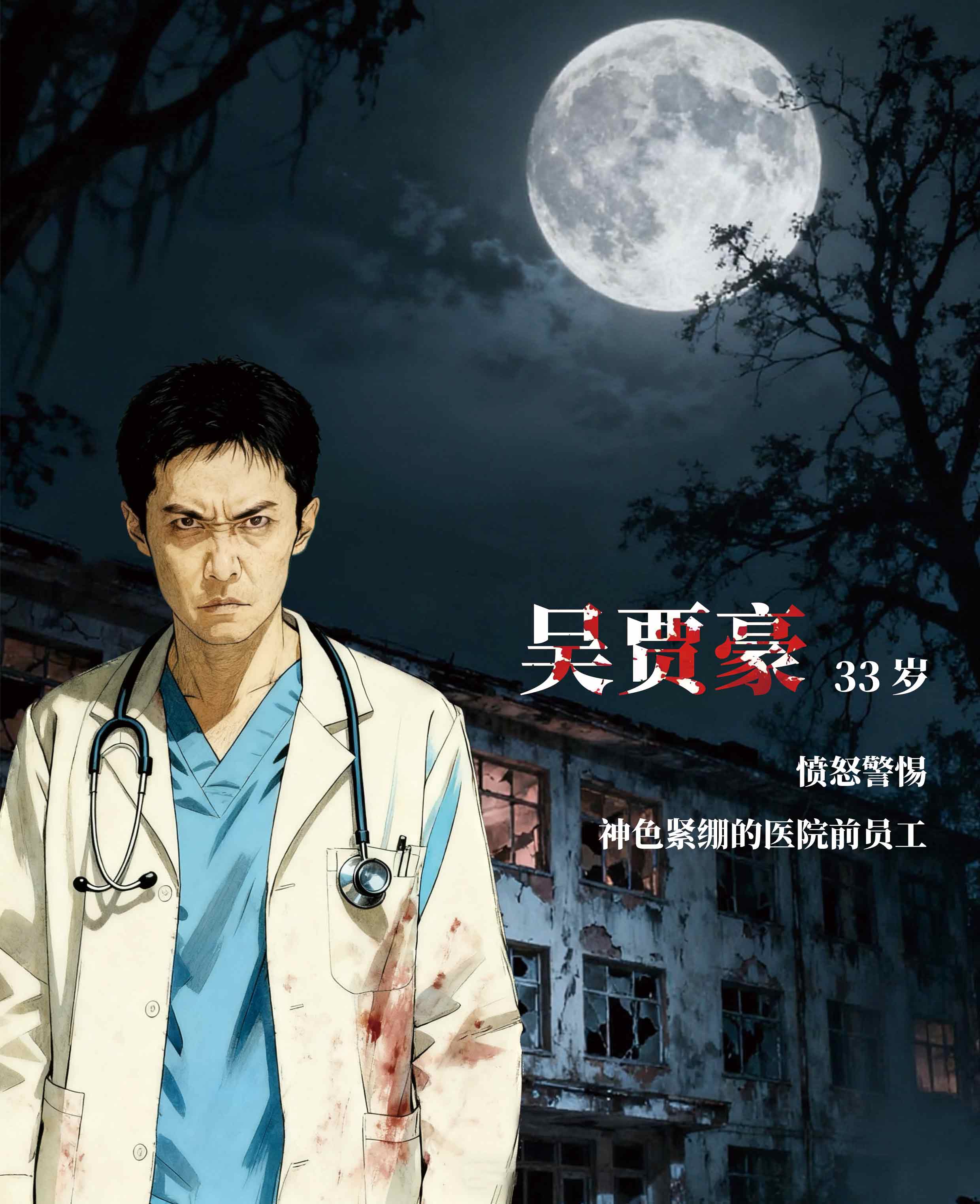 虹光医院怪谈剧本杀角色：吴贾豪