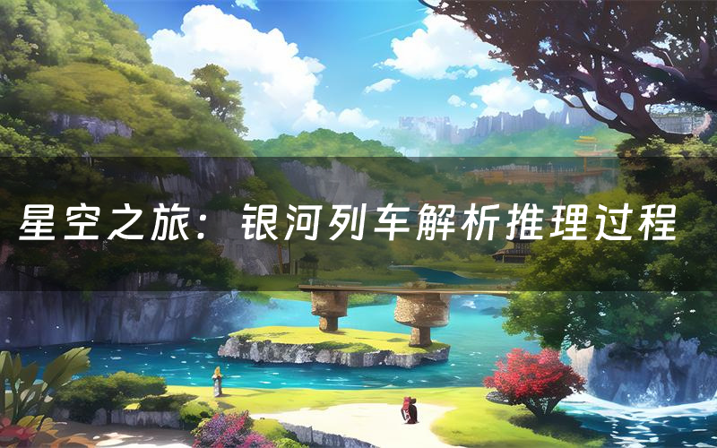 星空之旅:银河列车解析推理过程(星空之旅:银河列车剧本测评)