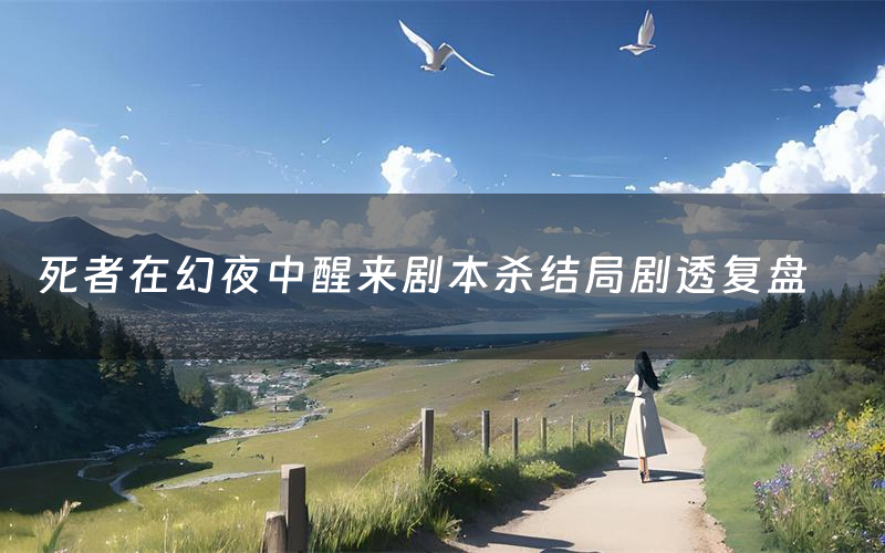 死者在幻夜中醒来剧本杀结局剧透复盘(死者在幻夜中醒来测评真相是什么)