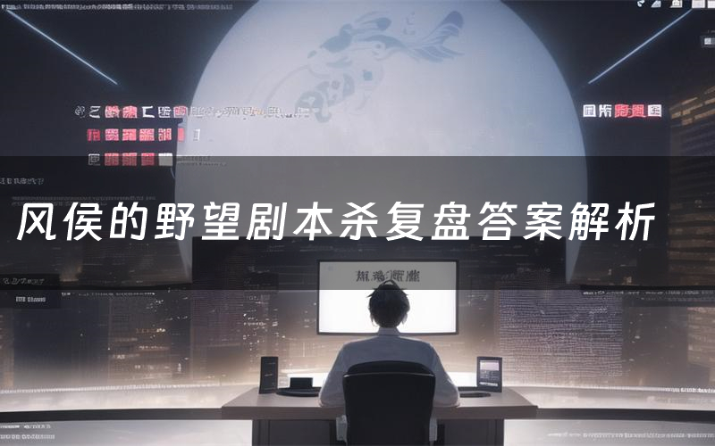 风侯的野望剧本杀复盘答案解析(风侯的野望测评剧透)