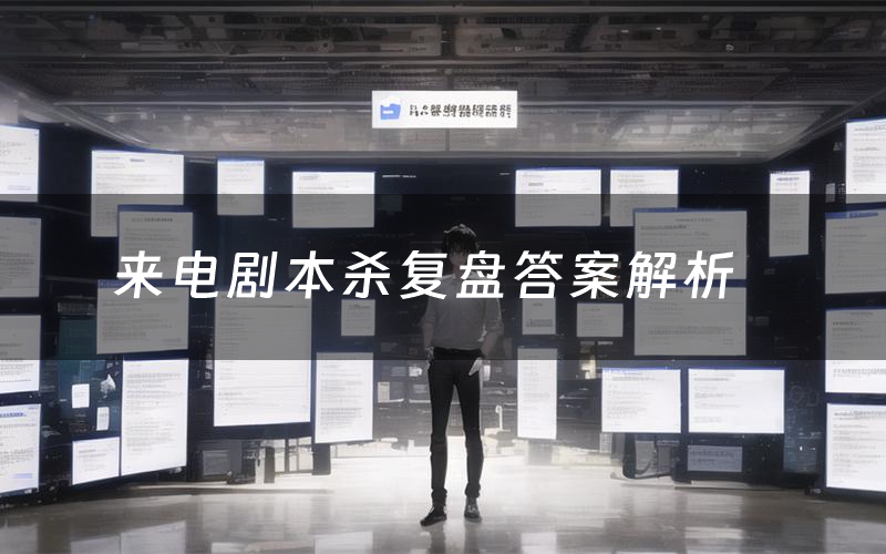 来电剧本杀复盘答案解析（来电测评剧透）