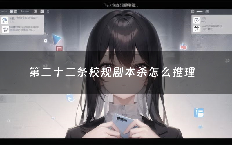第二十二条校规剧本杀怎么推理(第二十二条校规凶手是谁剧透)