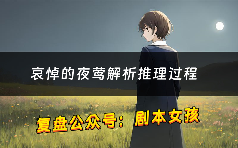 哀悼的夜莺解析推理过程(哀悼的夜莺剧本测评)