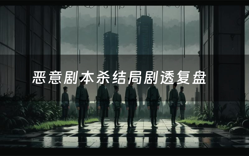 恶意剧本杀结局剧透复盘(恶意测评真相是什么)